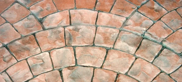 PICS pattern imprinted concrete supplies showcasing decorative stone texture.