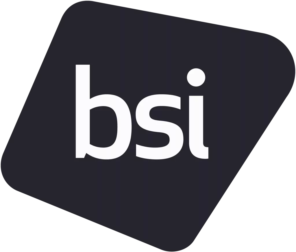 BSI logo featuring in PICS pattern imprinted concrete industry.